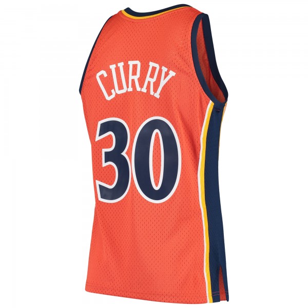 Джерси Golden State Warriors Stephen Curry Mitchell & Ness Orange Hardwood Classics Swingman