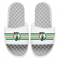 Шлепки Boston Celtics ISlide Stripes - White