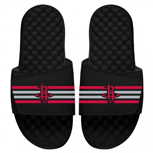 Шлепки Houston Rockets ISlide Stripes - Black