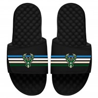 Шлепки Milwaukee Bucks ISlide Stripes - Black