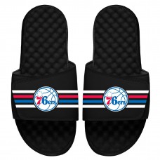 Шлепки Philadelphia 76ers ISlide Stripes - Black