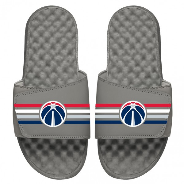 Шлепки Washington Wizards ISlide Stripes - Gray
