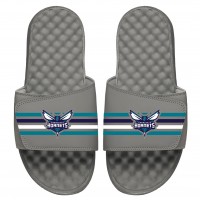 Шлепки Charlotte Hornets ISlide Youth Stripes - Gray