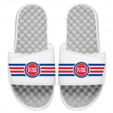 Шлепки Detroit Pistons ISlide Youth Stripes - White