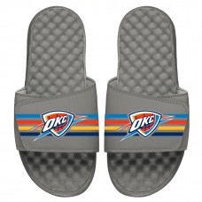 Детские шлепки Oklahoma City Thunder ISlide Stripes - Gray