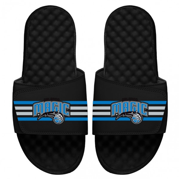 Детские шлепки Orlando Magic ISlide Stripes - Black