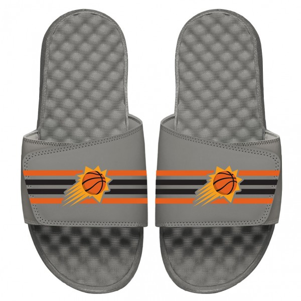 Детские шлепки Phoenix Suns ISlide Stripes - Gray