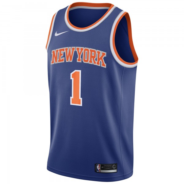 Игровая майка Obi Toppin New York Knicks Nike 2020 NBA Draft First Round Pick Swingman Royal - Icon Edition - оригинальная джерси НБА