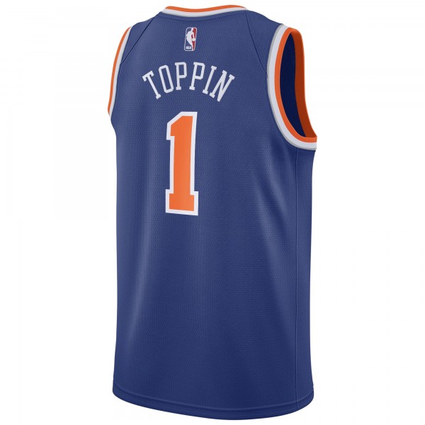 Игровая майка Obi Toppin New York Knicks Nike 2020 NBA Draft First Round Pick Swingman Royal - Icon Edition - оригинальная джерси НБА