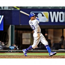 Unsigned Los Angeles Dodgers Mookie Betts Fanatics Authentic 2020 MLB World Series Champions Hitting Photograph
