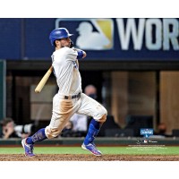 Unsigned Los Angeles Dodgers Chris Taylor Fanatics Authentic 2020 MLB World Series Champions Hitting Photograph