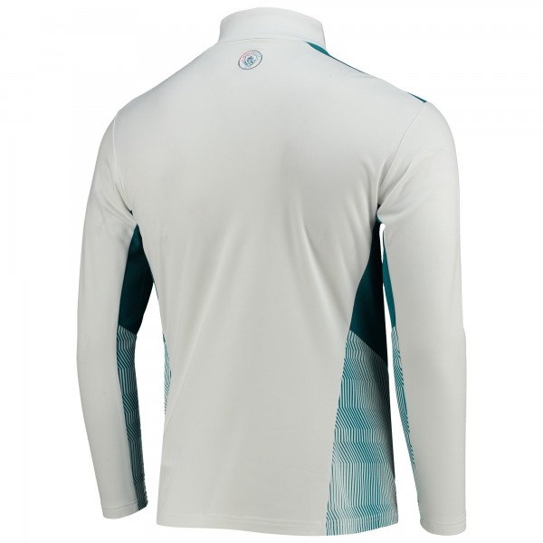 Кофта на короткой молнии Manchester City Puma Training DryCELL - White