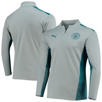 Кофта на короткой молнии Manchester City Puma Training DryCELL - Gray