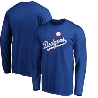Los Angeles Dodgers Royal Cooperstown Collection Huntington Logo Long Sleeve T-Shirt