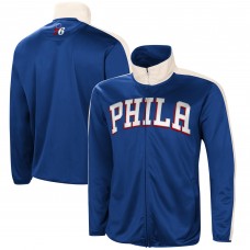 Куртка на молнии Philadelphia 76ers G-III Sports by Carl Banks Zone Blitz Tricot - Royal/White