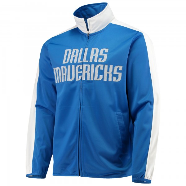 Куртка на молнии Dallas Mavericks G-III Sports by Carl Banks Zone Blitz Tricot - Blue/White