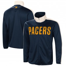 Куртка на молнии Indiana Pacers G-III Sports by Carl Banks Zone Blitz Tricot - Navy/White