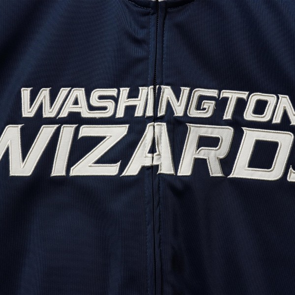 Куртка на молнии Washington Wizards G-III Sports by Carl Banks Zone Blitz Tricot - Navy/White