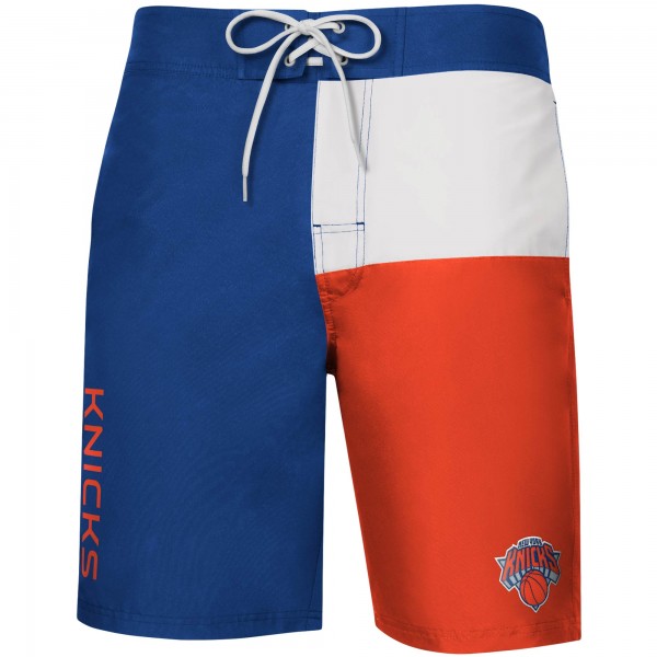 Плавки New York Knicks G-III Sports by Carl Banks Breeze Color Block - Blue/Orange