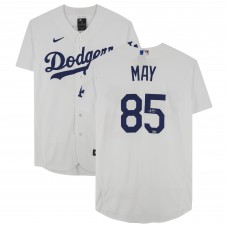 Autographed Los Angeles Dodgers Dustin May Fanatics Authentic White Nike Authentic Jersey