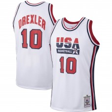 Джерси Clyde Drexler USA Basketball Mitchell & Ness 1992 Authentic - White