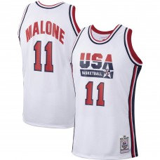 Джерси Karl Malone USA Basketball Mitchell & Ness 1992 Authentic - White