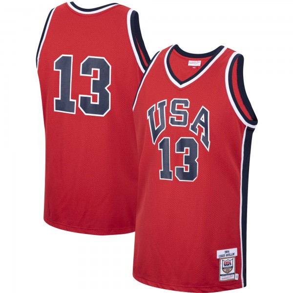 Джерси Chris Mullin USA Basketball Mitchell & Ness 1984 Authentic - Red