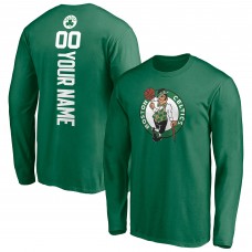 Именная футболка с длинным рукавом Boston Celtics Playmaker - Green