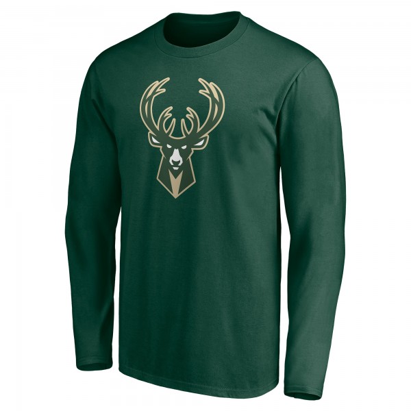 Milwaukee Bucks Hunter Green Playmaker Personalized Name & Number Long Sleeve T-Shirt