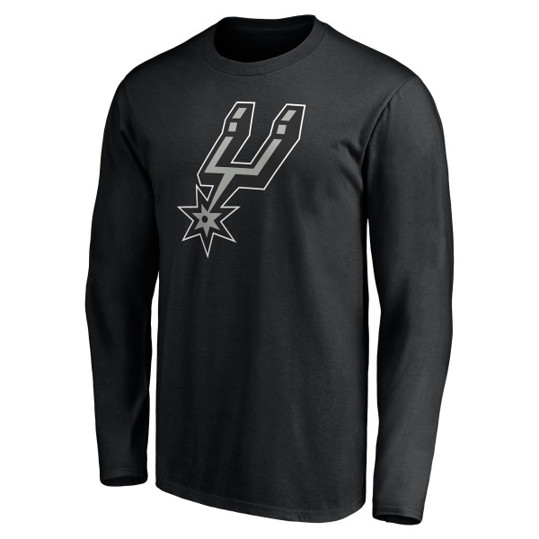 Именная футболка с длинным рукавом San Antonio Spurs Black Playmaker Name & Number