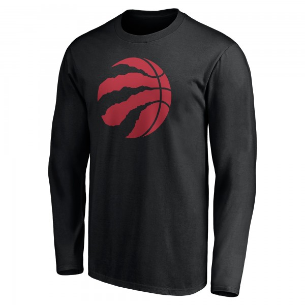 Toronto Raptors Black Playmaker Personalized Name & Number Long Sleeve T-Shirt