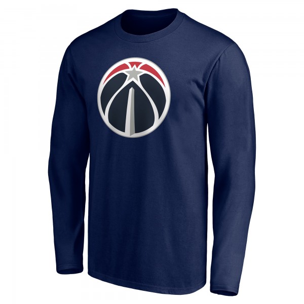 Washington Wizards Navy Playmaker Personalized Name & Number Long Sleeve T-Shirt