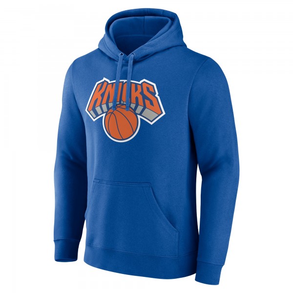 New York Knicks Blue Playmaker Personalized Name & Number Pullover Hoodie
