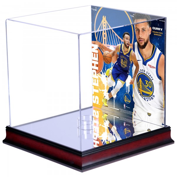 Golden State Warriors Stephen Curry Fanatics Authentic Mahogany Basketball Display Case with Sublimated Plate