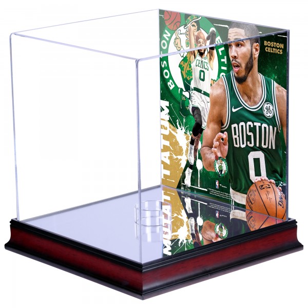 Boston Celtics Jayson Tatum Fanatics Authentic Mahogany Basketball Display Case with Sublimated Plate