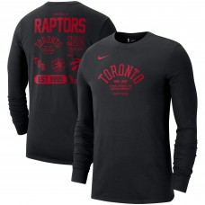 Футболка с длинным рукавом Toronto Raptors Nike 75th Anniversary Courtside Element - Black