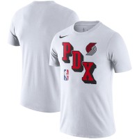 Футболка Portland Trail Blazers Nike Courtside Performance Block - White