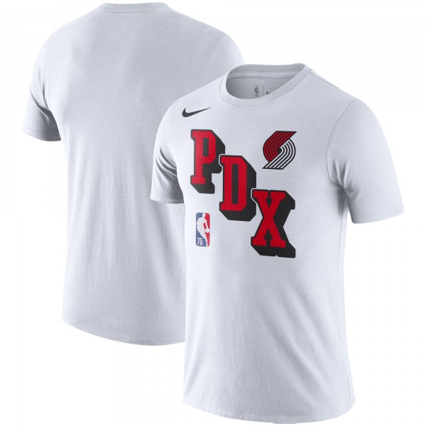 Футболка Portland Trail Blazers Nike Courtside Performance Block - White