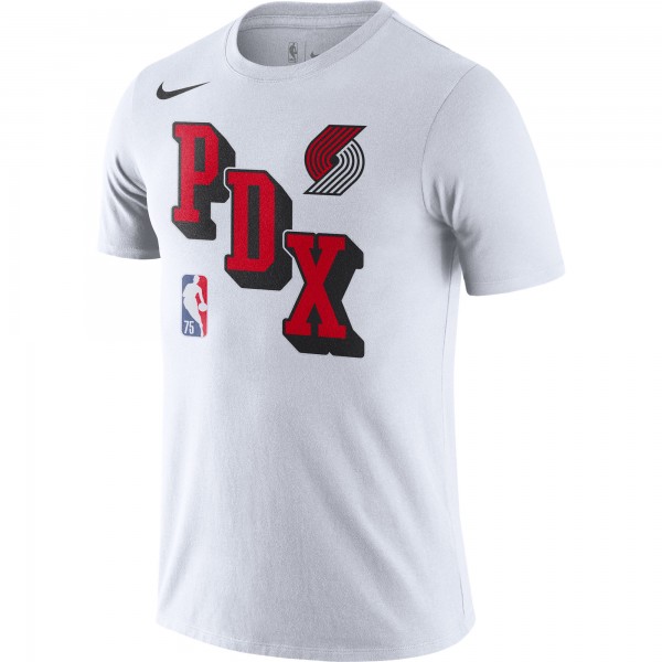 Футболка Portland Trail Blazers Nike Courtside Performance Block - White