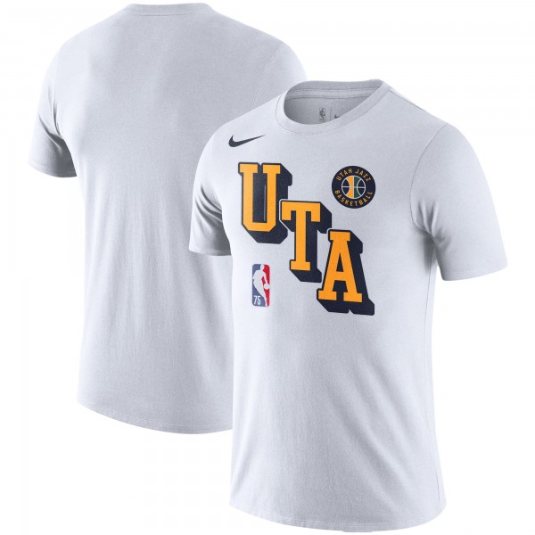 Футболка Utah Jazz Nike Courtside Performance Block - White