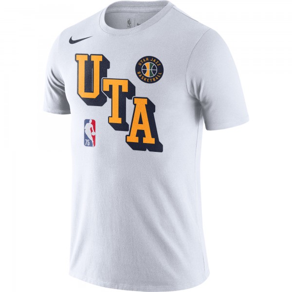 Футболка Utah Jazz Nike Courtside Performance Block - White