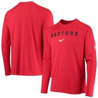 Футболка с длинным рукавом Toronto Raptors Nike 75th Anniversary Pregame Shooting Performance Raglan - Red