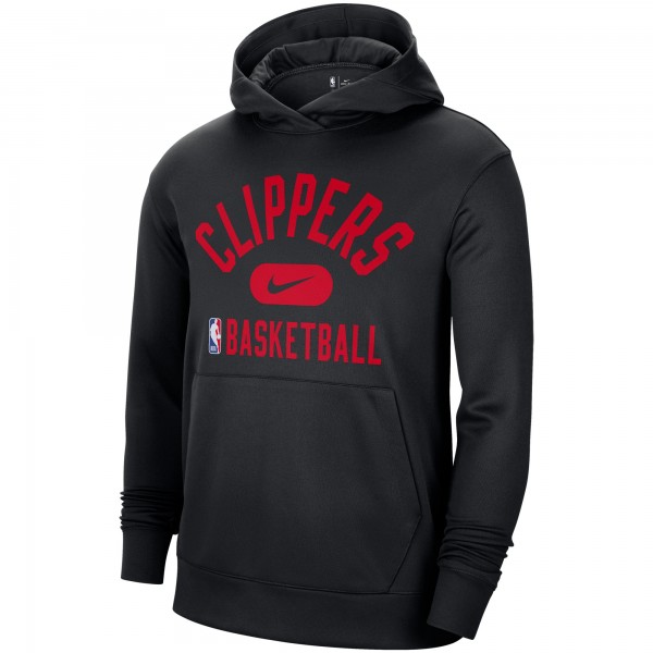 Толстовка с капюшоном LA Clippers Nike 2021-2022 Spotlight On Court Performance Practice - Black - фирменная одежда NBA