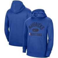 Толстовка с капюшоном Dallas Mavericks Nike 2021-2022 Spotlight On Court Performance Practice - Blue