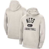 Толстовка с капюшоном Brooklyn Nets Nike 2021-2022 Spotlight On Court Performance Practice - White