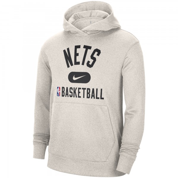 Толстовка с капюшоном Brooklyn Nets Nike 2021-2022 Spotlight On Court Performance Practice - White - фирменная одежда NBA