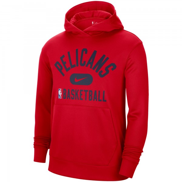 Толстовка с капюшоном New Orleans Pelicans Nike 2021-2022 Spotlight On Court Performance Practice - Red - фирменная одежда NBA