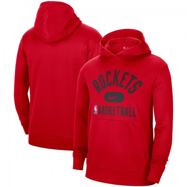 Толстовка с капюшоном Houston Rockets Nike 2021-2022 Spotlight On Court Performance Practice - Red - фирменная одежда NBA