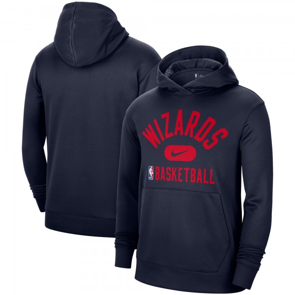 Толстовка с капюшоном Washington Wizards Nike 2021-2022 Spotlight On Court Performance Practice - Navy - фирменная одежда NBA