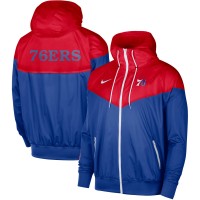Куртка Philadelphia 76ers Nike 75th Anniversary Courtside Windrunner - Red/Royal